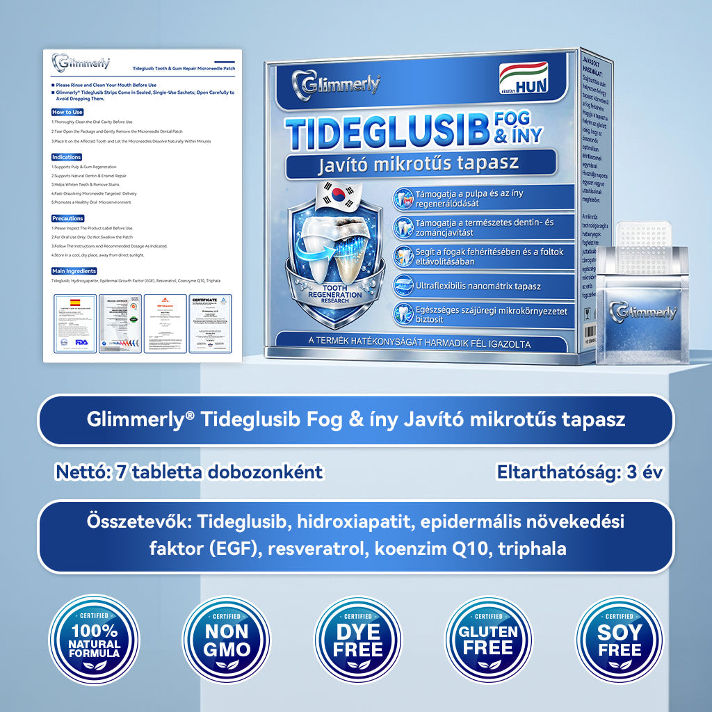 đŠ·đđ„đąđŠđŠđđ«đ„đČÂź Tideglusib Fog & Ăny JavĂtĂł mikrotƱs tapasz |âš Fejlett Ćssejt-aktivĂĄlĂł fogcsĂkok (ĂșjjĂĄĂ©pĂti a fogzomĂĄncot Ă©s a dentint âą erĆsĂti az Ănyt âą megszĂŒnteti a fogkövet Ă©s a szagokat âą megĂĄllĂtja a fogĂ©rzĂ©kenysĂ©get)