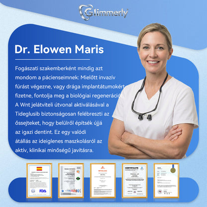 🦷𝐆𝐥𝐢𝐦𝐦𝐞𝐫𝐥𝐲® Tideglusib Fog & íny Javító mikrotűs tapasz | Fejlett őssejt-aktiváló fogcsíkok (újjáépíti a fogzománcot és a dentint • erősíti az ínyt • megszünteti a fogkövet és a szagokat • megállítja a fogérzékenységet)
