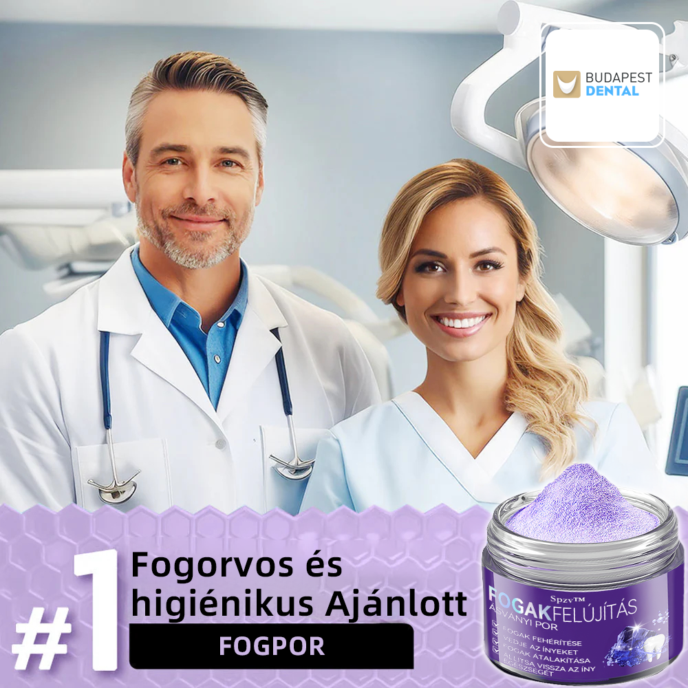 (🔥 Különleges ajánlat utolsó napja - 70% kedvezmény🔥) Spzv™ Fogászati helyreállító ásványi por 🦷 (MOK ajánlásával)