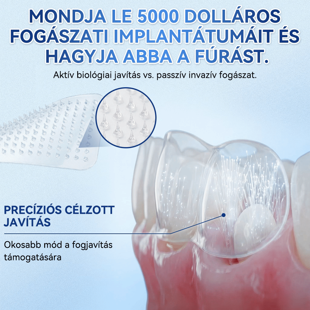 🦷𝐆𝐥𝐢𝐦𝐦𝐞𝐫𝐥𝐲® Tideglusib Fog & íny Javító mikrotűs tapasz | Fejlett őssejt-aktiváló fogcsíkok (újjáépíti a fogzománcot és a dentint • erősíti az ínyt • megszünteti a fogkövet és a szagokat • megállítja a fogérzékenységet)