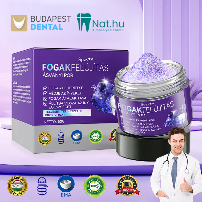 (🔥 Különleges ajánlat utolsó napja - 70% kedvezmény🔥) Spzv™ Fogászati helyreállító ásványi por 🦷 (MOK ajánlásával)