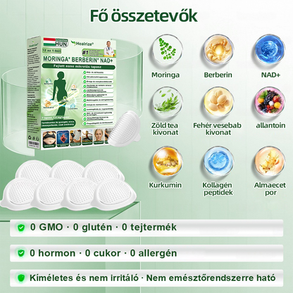 𝑯𝒊𝒗𝒂𝒕𝒂𝒍𝒐𝒔 Á𝒓𝒖𝒉á𝒛 |  Healrize® 12-az-1-ben Moringa📌 Berberin * NAD+ Fejlett Nano Mikrotűs Tapasz (Napi egyszeri használat, látható változások 7 nap alatt) Elhízás, bőrlazaság, cukorbetegség, alvási apnoe és ízületi problémák esetén 📌📌📌📌