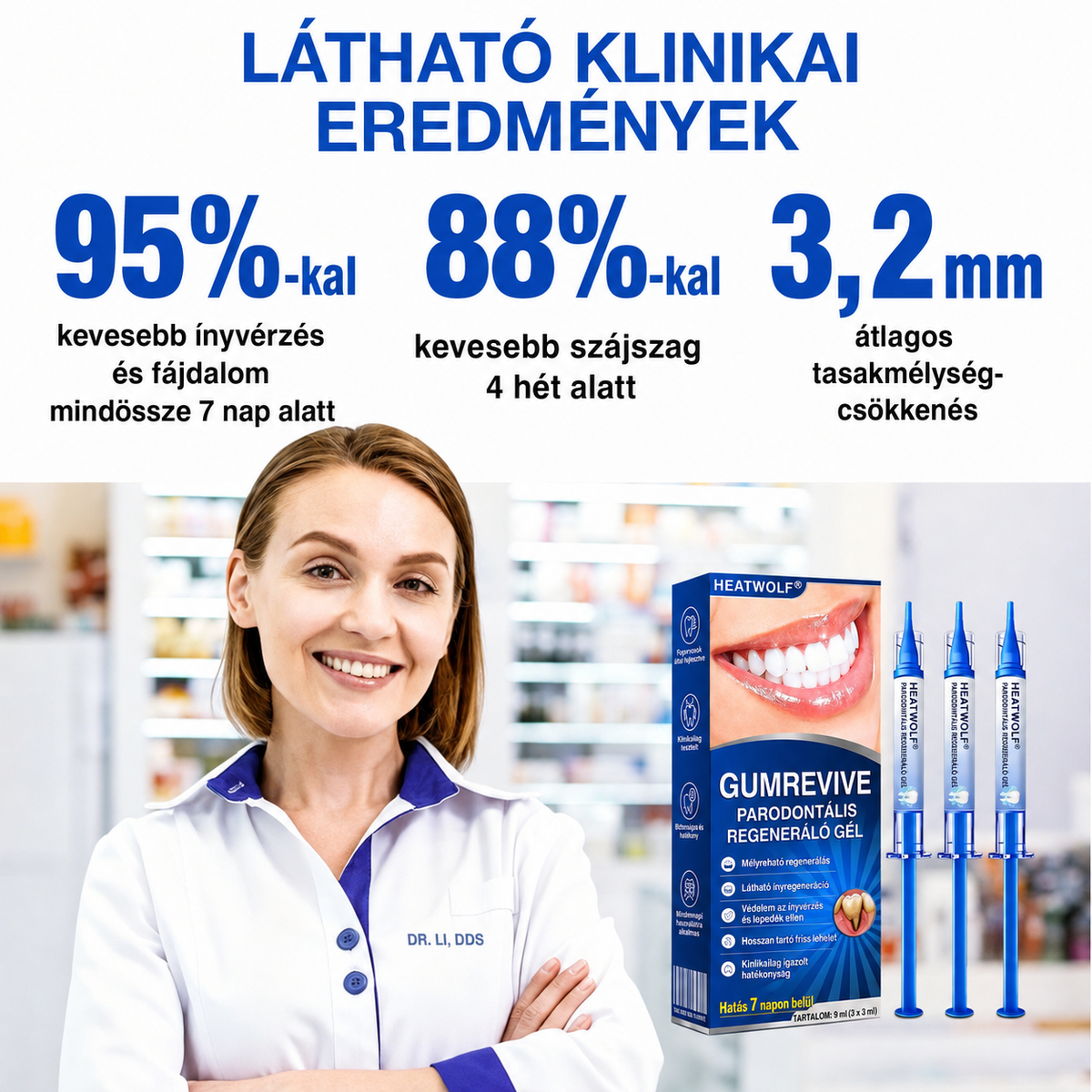 👨‍⚕️✅🦷 HEATWOLF® GumRevive – Parodontális helyreállító gél💞