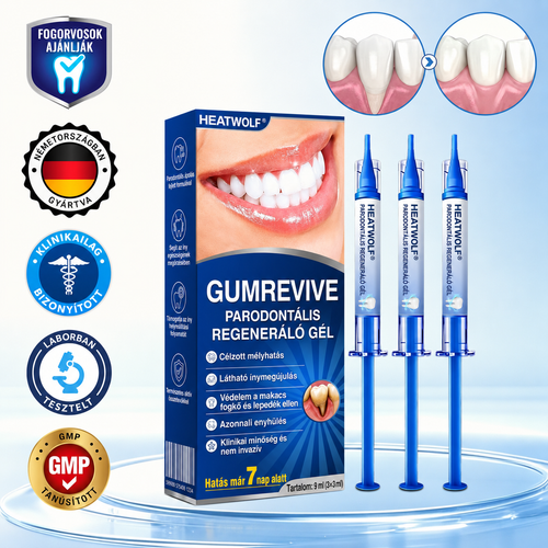 🇭🇺👨‍⚕️✅🦷 HEATWOLF® GumRevive – Parodontális helyreállító gél🧂